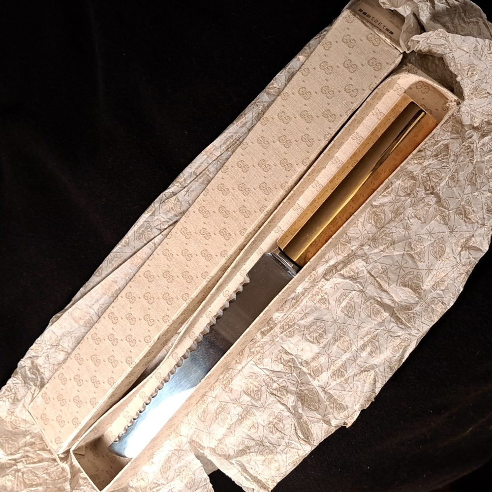 Gucci vintage brass and stainless carving knife - Picture 14 of 14